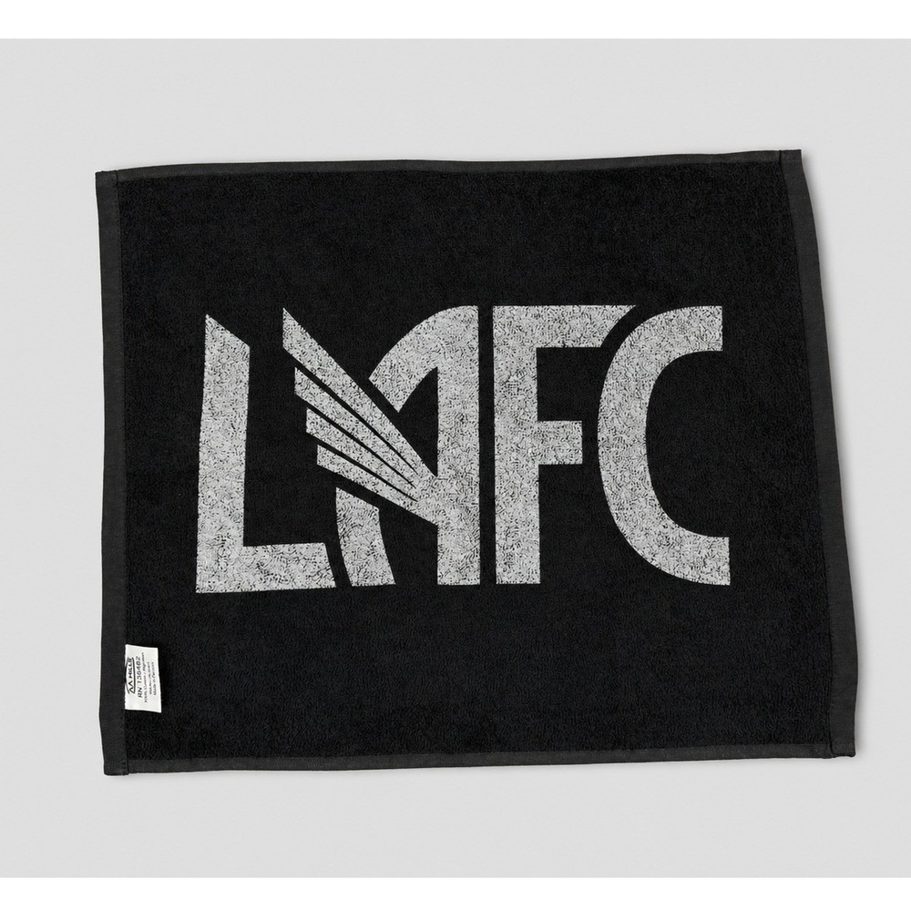 Heineken x LAFC Bar‎ Towel Black Cotton Double Sided Soccer Beer Promo 18x14